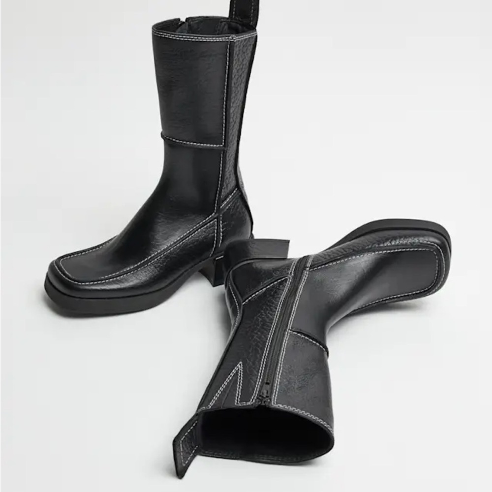 Miista Black Heeled Boots